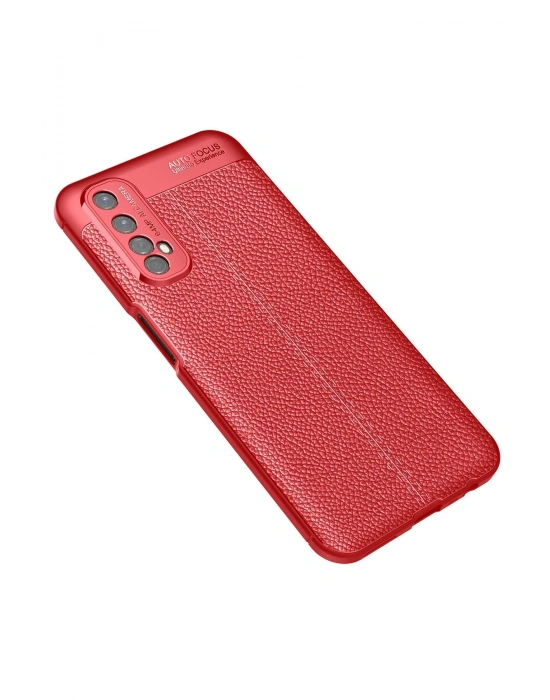 Newface Realme 7 Kılıf Auto Focus Kapak - Kırmızı