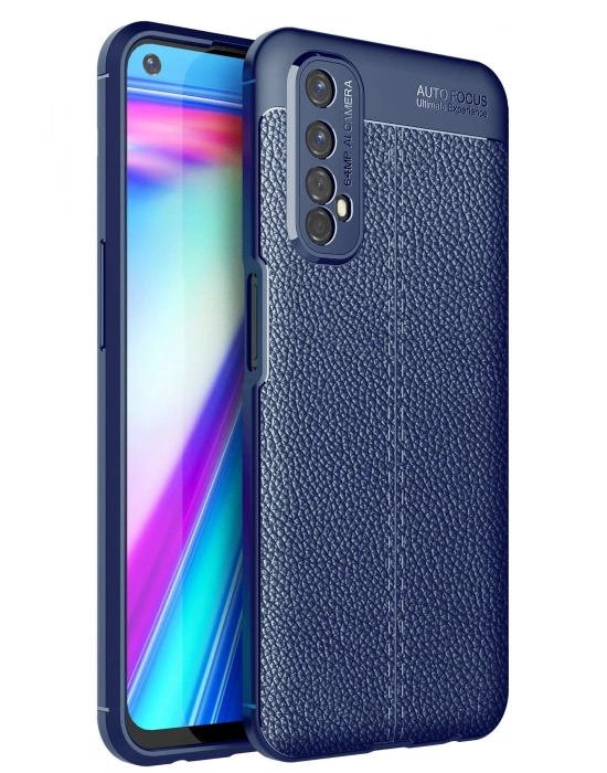 Newface Realme 7 Kılıf Auto Focus Kapak - Lacivert