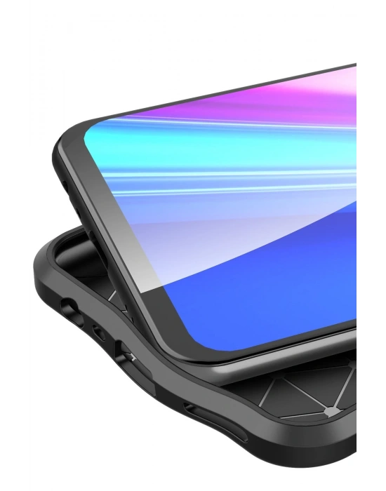 Newface Realme 7 Kılıf Auto Focus Kapak - Siyah