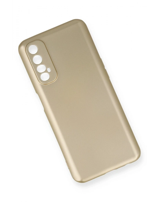 Newface Realme 7 Kılıf First Silikon - Gold