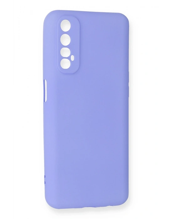 Newface Realme 7 Kılıf First Silikon - Lila