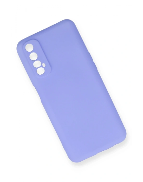 Newface Realme 7 Kılıf First Silikon - Lila