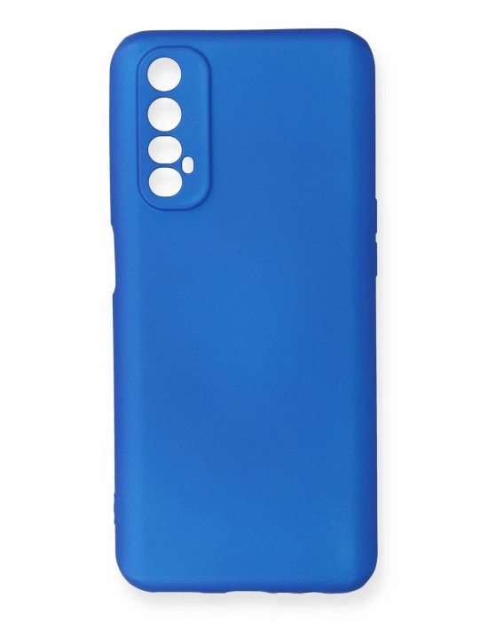 Newface Realme 7 Kılıf First Silikon - Mavi