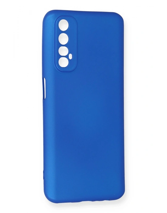 Newface Realme 7 Kılıf First Silikon - Mavi
