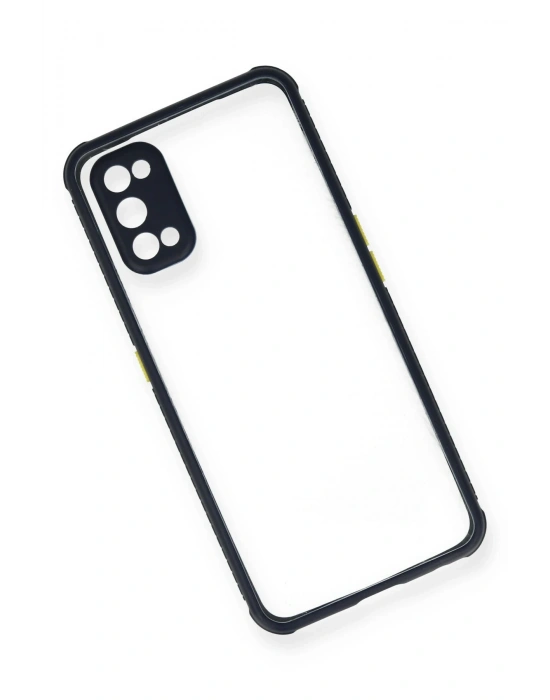 Newface Realme 7 Pro Kılıf Miami Şeffaf Silikon - Lacivert