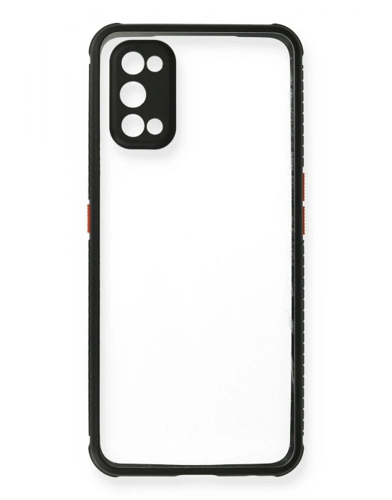 Newface Realme 7 Pro Kılıf Miami Şeffaf Silikon - Siyah