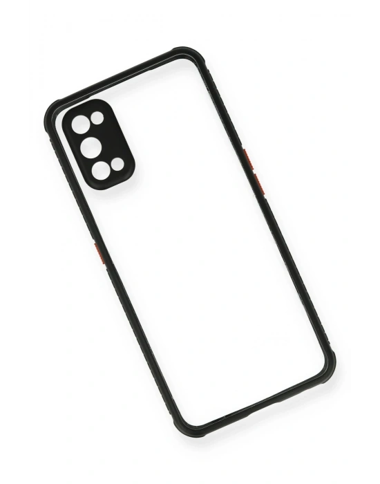 Newface Realme 7 Pro Kılıf Miami Şeffaf Silikon - Siyah