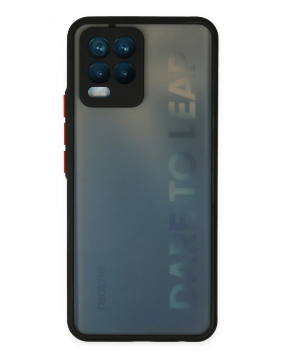 Newface Realme 8 Kılıf Montreal Silikon Kapak - Siyah