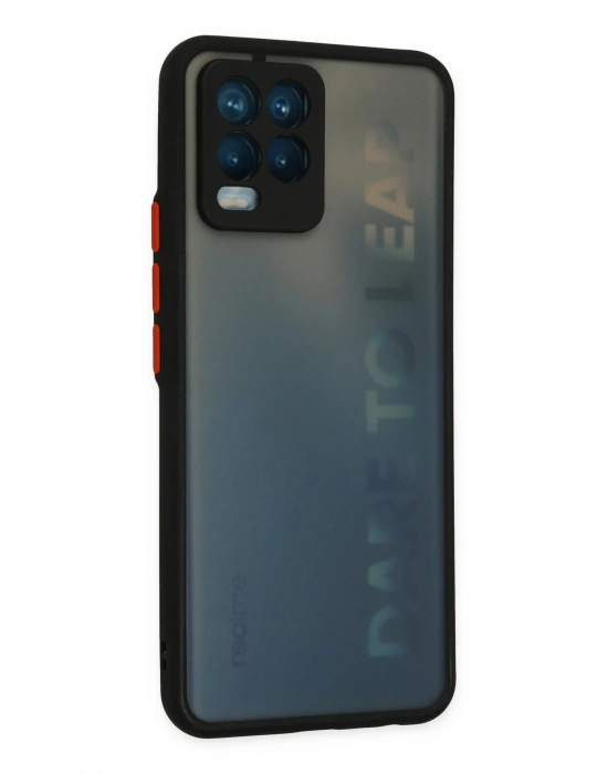 Newface Realme 8 Kılıf Montreal Silikon Kapak - Siyah
