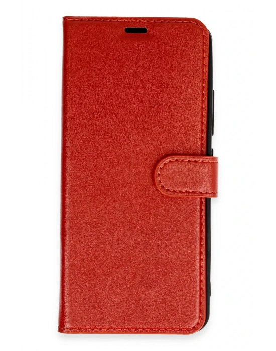 Newface Realme 9i 4G Trend S Plus Kapaklı Kılıf - Kırmızı