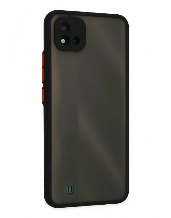 Newface Realme C11 2021 Kılıf Montreal Silikon Kapak - Siyah