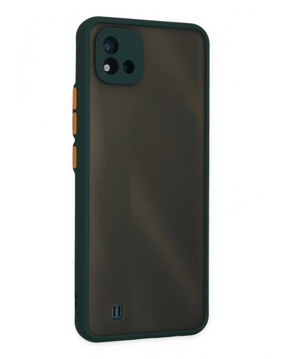 Newface Realme C11 2021 Kılıf Montreal Silikon Kapak - Yeşil