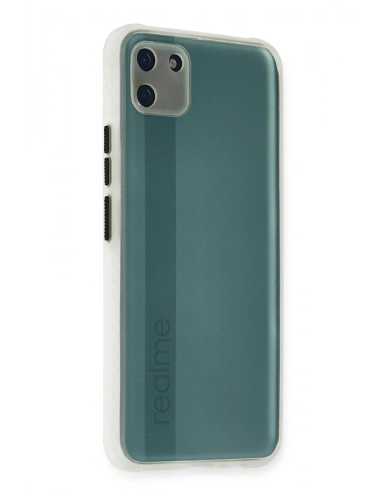 Newface Realme C11 Kılıf Miami Şeffaf Silikon - Şeffaf