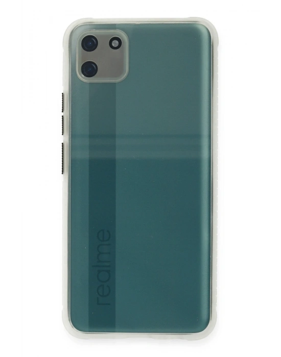 Newface Realme C11 Kılıf Miami Şeffaf Silikon - Şeffaf