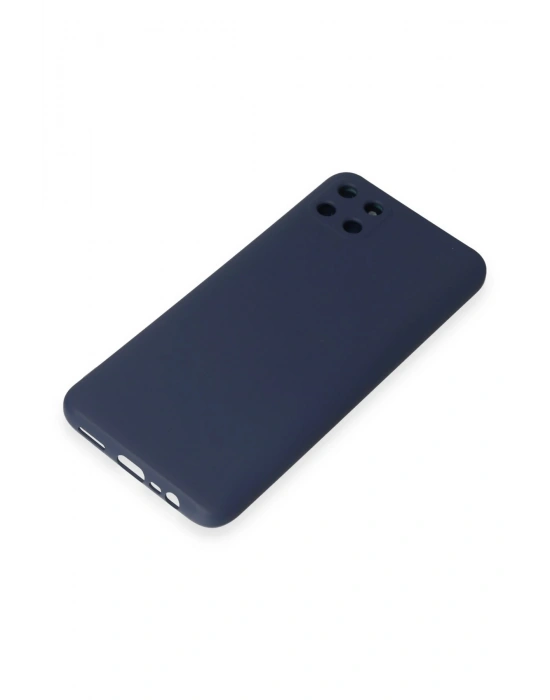 Newface Realme C11 Kılıf Nano içi Kadife Silikon - Lacivert