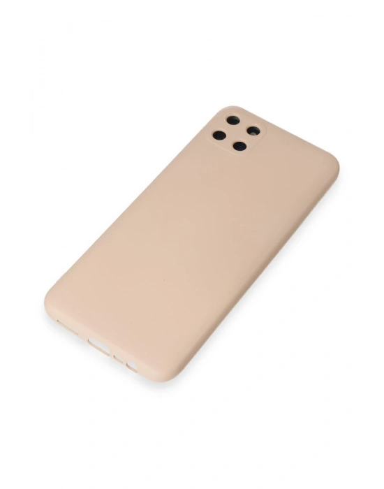 Newface Realme C11 Kılıf Nano içi Kadife Silikon - Pudra