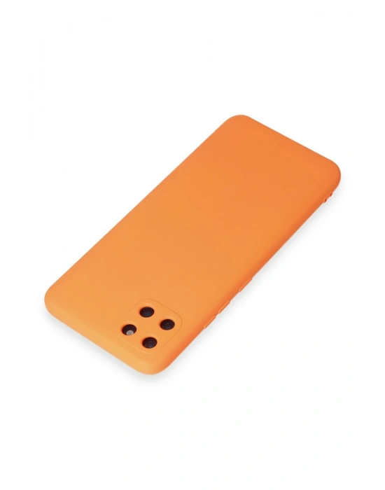 Newface Realme C11 Kılıf Nano içi Kadife Silikon - Turuncu