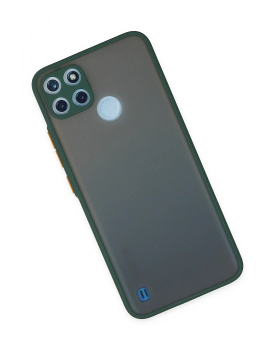 Newface Realme C21Y Kılıf Montreal Silikon Kapak - Yeşil