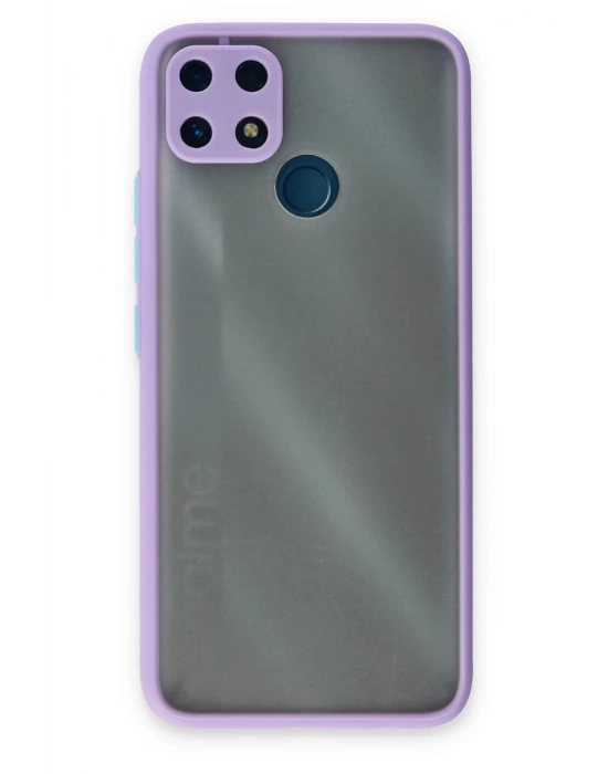 Newface Realme C25 Kılıf Montreal Silikon Kapak - Mor