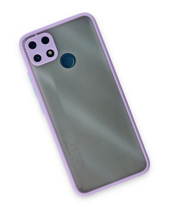 Newface Realme C25 Kılıf Montreal Silikon Kapak - Mor