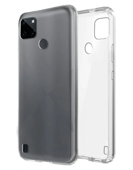 Newface Realme C25Y Kılıf Lüx Şeffaf Silikon