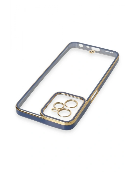 Newface Realme C35 Kılıf Liva Lens Silikon - Mavi