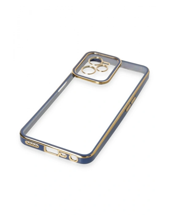 Newface Realme C35 Kılıf Liva Lens Silikon - Mavi