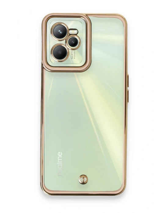 Newface Realme C35 Kılıf Liva Lens Silikon - Pudra