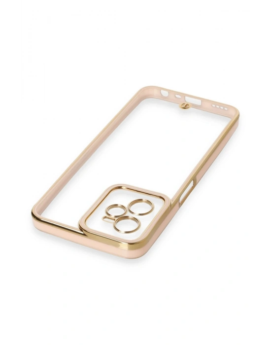 Newface Realme C35 Kılıf Liva Lens Silikon - Pudra