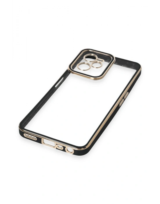 Newface Realme C35 Kılıf Liva Lens Silikon - Siyah