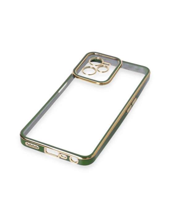 Newface Realme C35 Kılıf Liva Lens Silikon - Yeşil