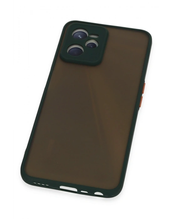 Newface Realme C35 Kılıf Montreal Silikon Kapak - Yeşil