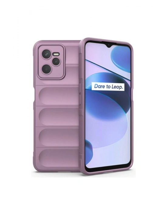 Newface Realme C35 Kılıf Optimum Silikon - Mor