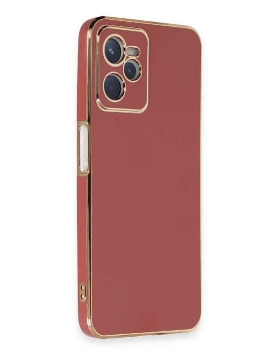 Newface Realme C35 Kılıf Volet Silikon - Kırmızı