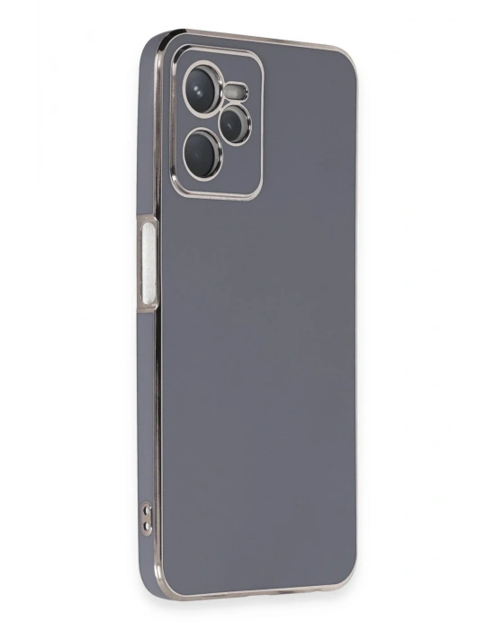 Newface Realme C35 Kılıf Volet Silikon - Mavi