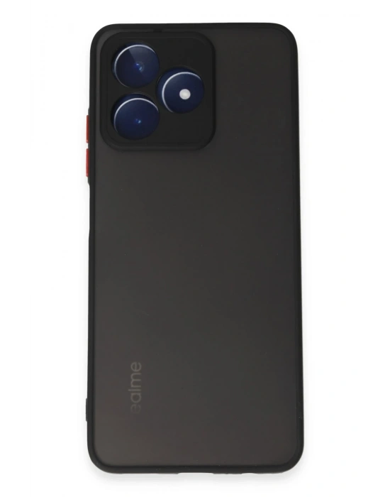 Newface Realme C53 Kılıf Montreal Silikon Kapak - Siyah