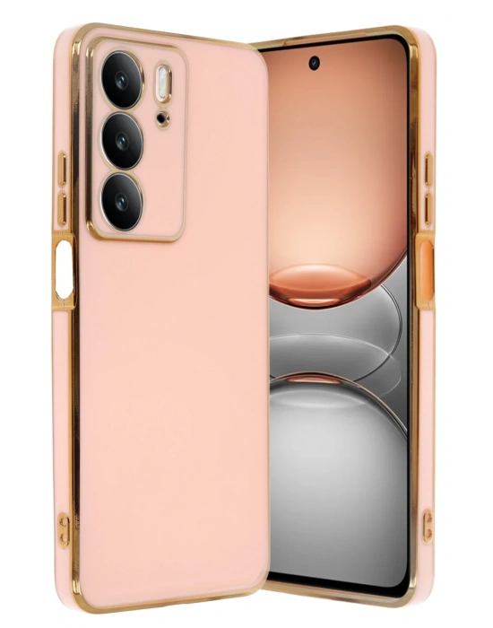 Newface Realme C75 4G Kılıf Volet Silikon - Pembe