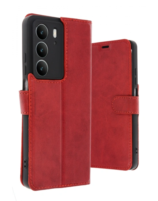 Newface Realme C75 4G Trend S Plus Kapaklı Kılıf - Kırmızı