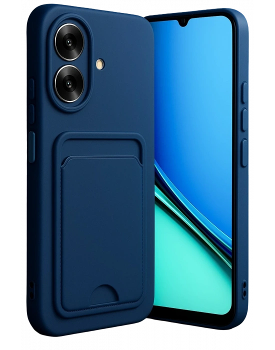 Newface Realme Note 60 Kelvin Kartvizitli Silikon - Lacivert