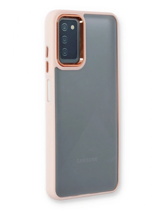 Newface Samsung Galaxy A03S Kılıf Dora Kapak - Pudra