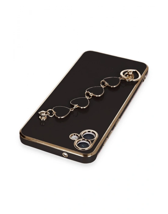 Newface Samsung Galaxy A04 Kılıf Esila Silikon - Siyah