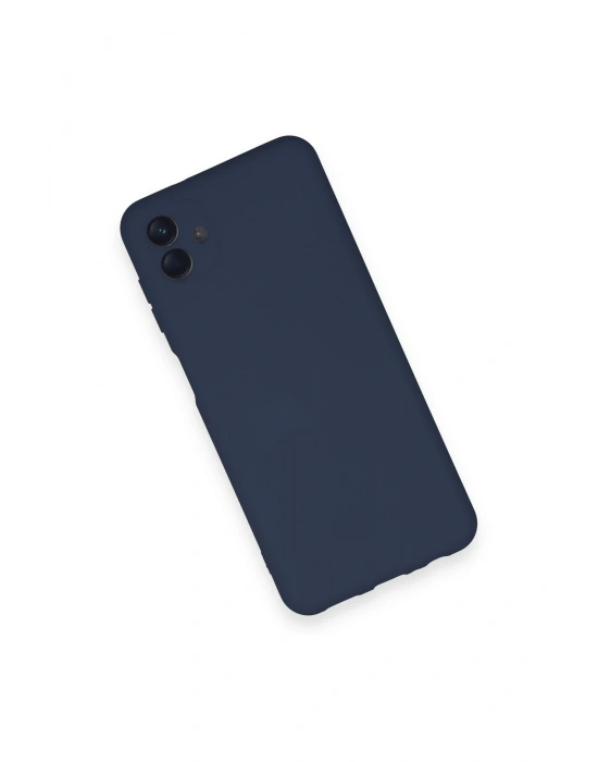 Newface Samsung Galaxy A04 Kılıf Nano içi Kadife Silikon - Lacivert