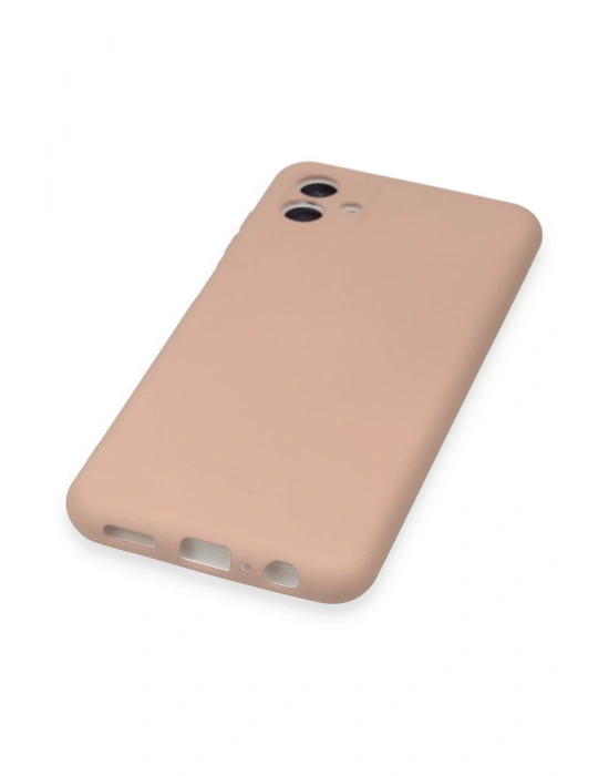 Newface Samsung Galaxy A04 Kılıf Nano içi Kadife Silikon - Pudra