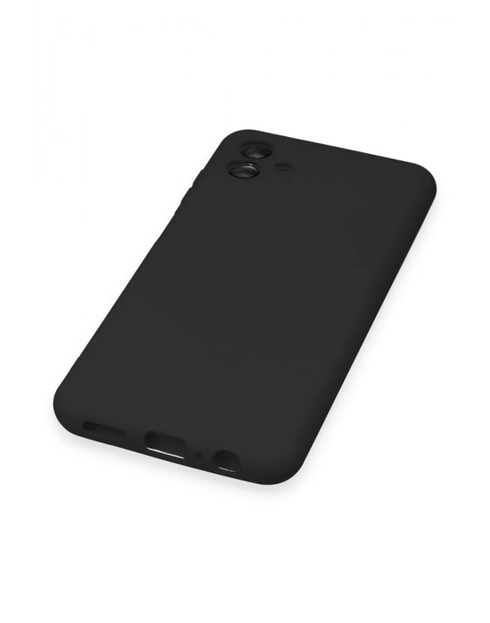 Newface Samsung Galaxy A04 Kılıf Nano içi Kadife Silikon - Siyah