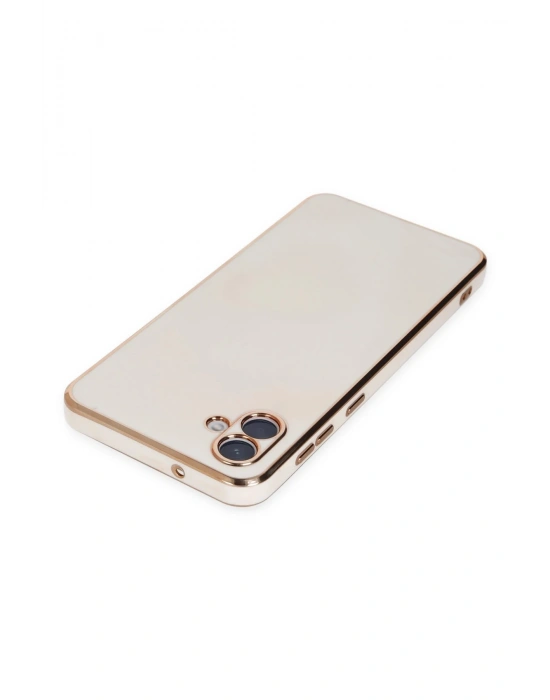 Newface Samsung Galaxy A04 Kılıf Volet Silikon - Beyaz