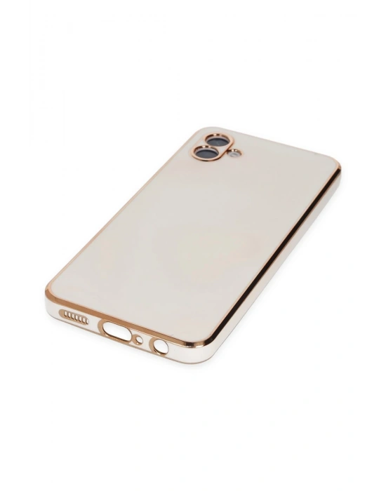 Newface Samsung Galaxy A04 Kılıf Volet Silikon - Beyaz