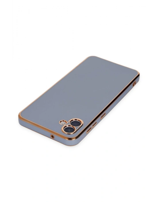 Newface Samsung Galaxy A04 Kılıf Volet Silikon - Mavi