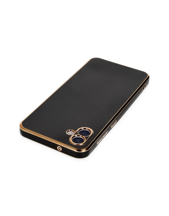 Newface Samsung Galaxy A04 Kılıf Volet Silikon - Siyah