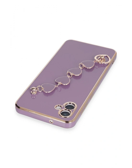 Newface Samsung Galaxy A04E Kılıf Esila Silikon - Mor