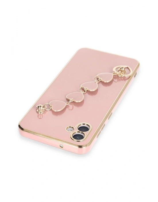 Newface Samsung Galaxy A04E Kılıf Esila Silikon - Pudra